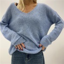 maglione con scollo a v over week